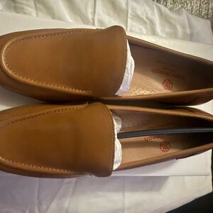 Marc Joseph Brown Leather Loafers